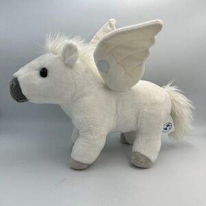 BMW Pegasus Plush 12" White Unicorn Wings Luxury Car Mascot New With Tags